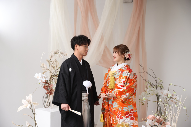 黒紋付×色打掛