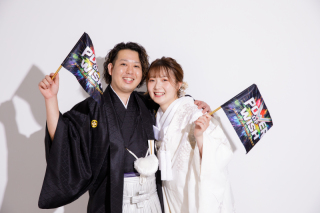 お二人らしく楽しいスタジオ撮影♪