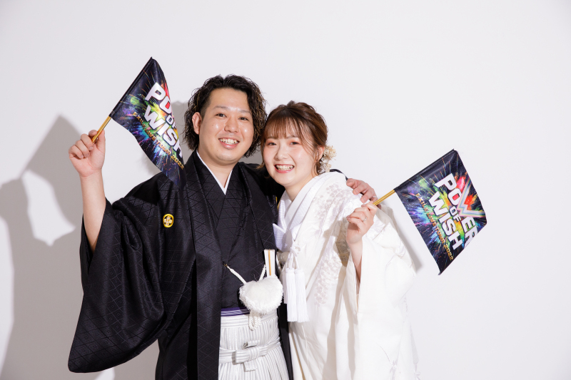 お二人らしく楽しいスタジオ撮影♪