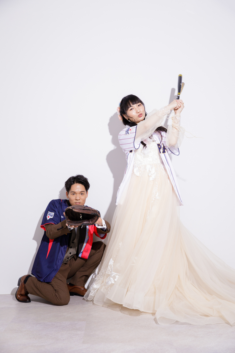 ユニホームを着て♪