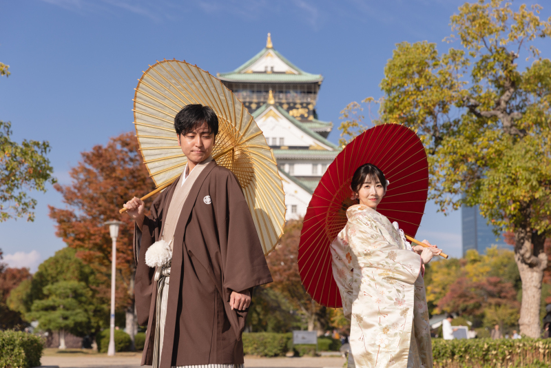 大阪城×番傘
