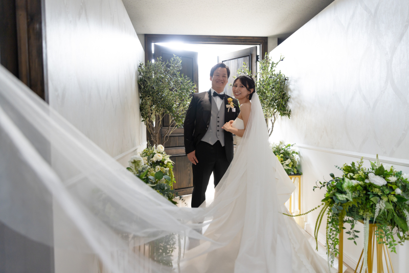 ロングベールが魅せる美しさ