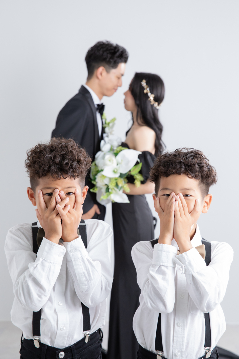 お茶目なショットも