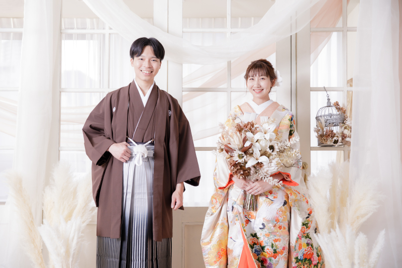 ほんわかな笑顔が素敵♪和装スタジオ撮影