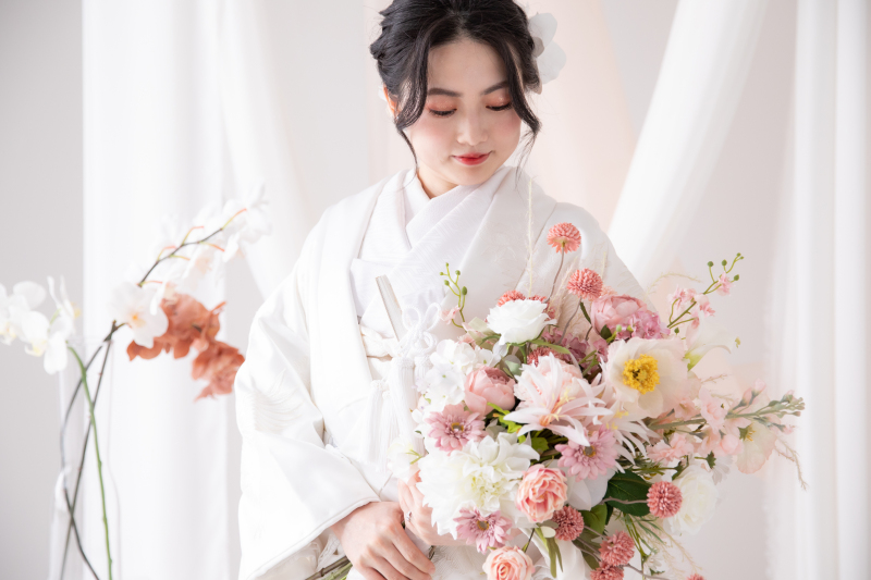 新婦様の美しいソロショット