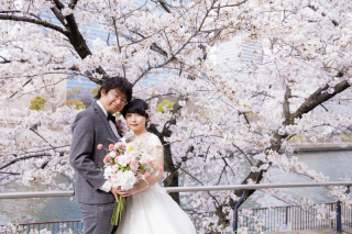 和装洋装桜ロケーション♪