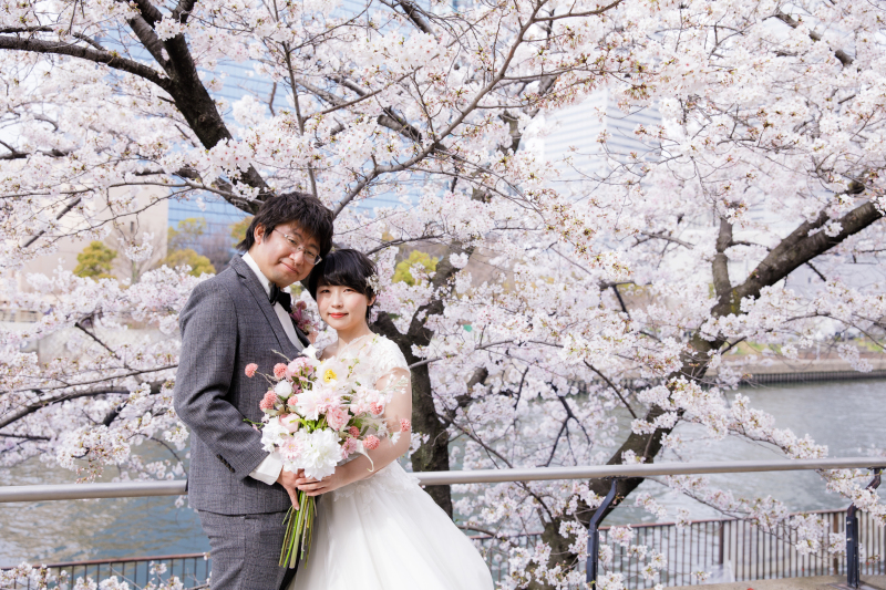 和装洋装桜ロケーション♪