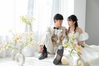 アイテムを使って楽しく！和装洋装スタジオ撮影♪