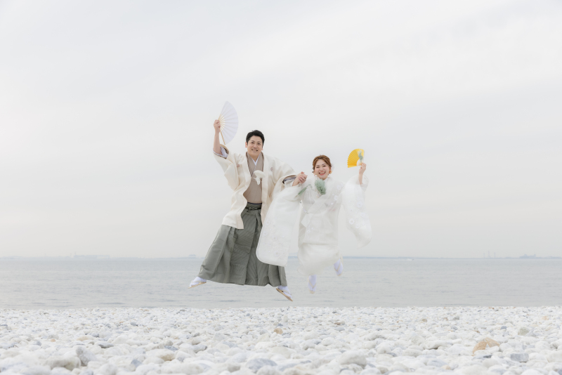 和装で大ジャンプ!