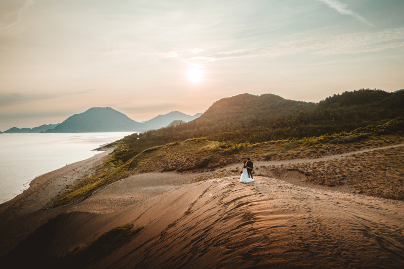 ドローンでの撮影も