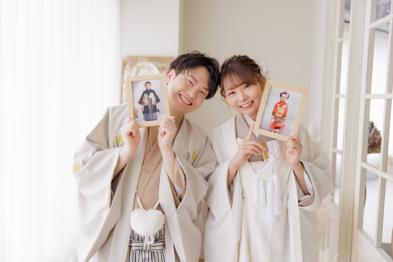 幼い頃の写真を使って♪