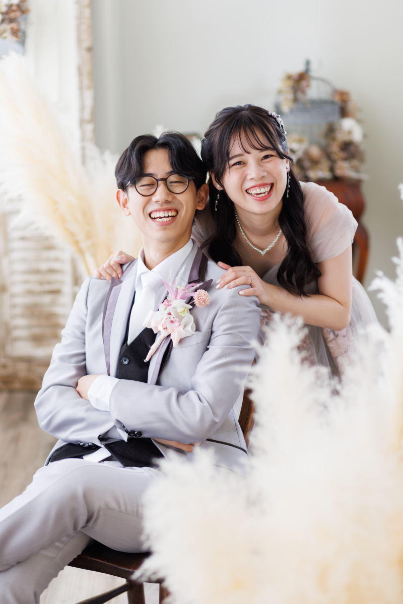 お顔を近づけて