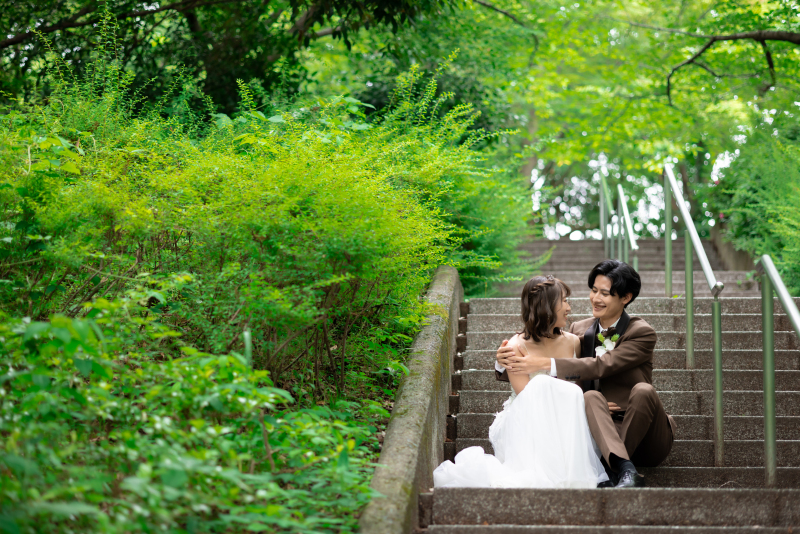 階段でのショット