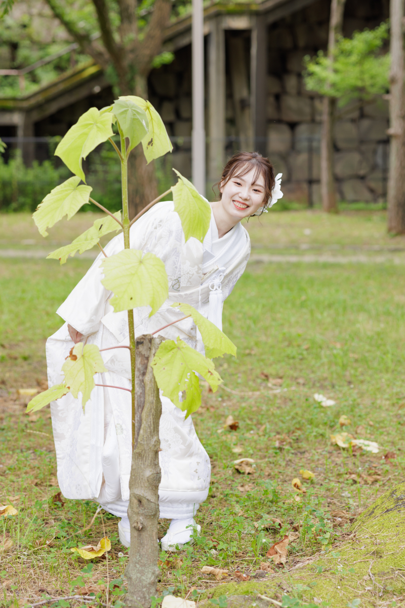 可愛らしさ全開の新婦様ソロショット!!