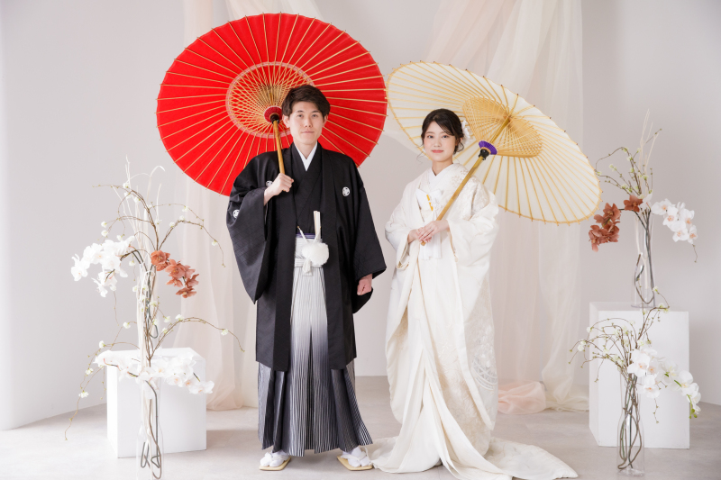 和装の撮影からスタート
