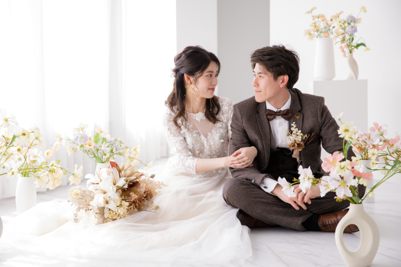 ドレスにチェンジ