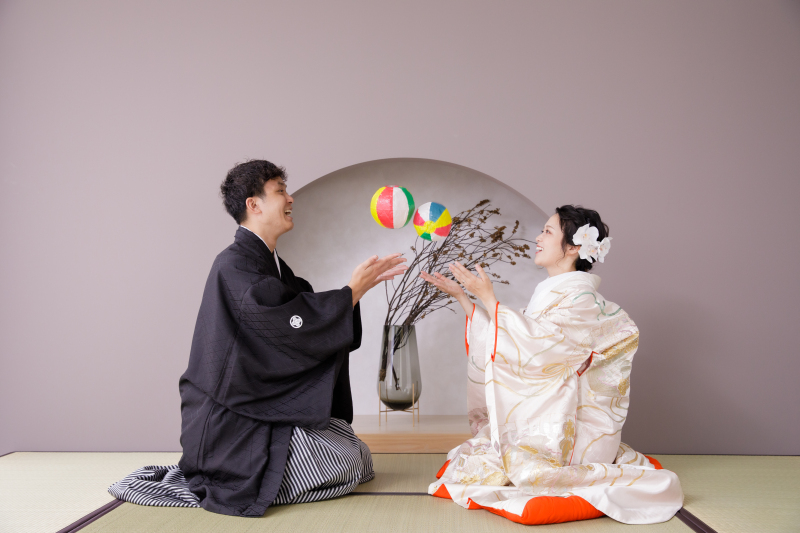 紙風船を使った一枚♪