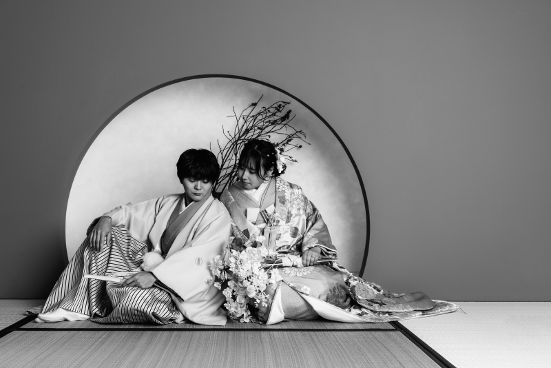 モノクロで雰囲気を