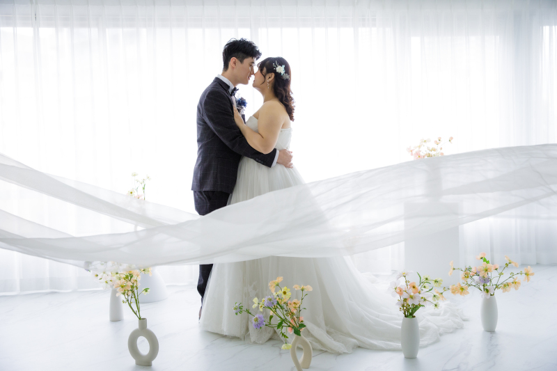 ベールを使って、、