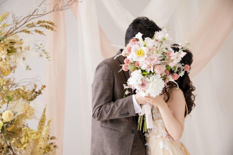 お顔隠しショット♪