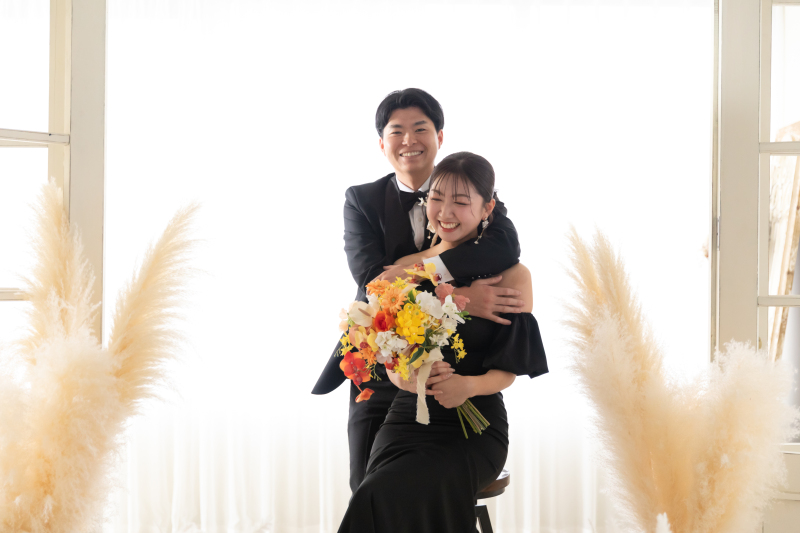 ブラックリンクコーデ♡和装洋装スタジオ撮影♪