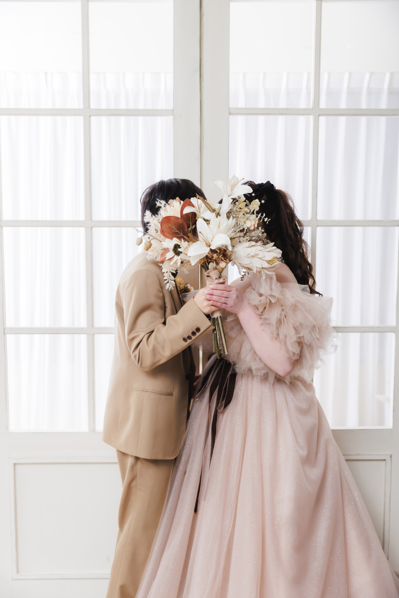 お顔隠しショット