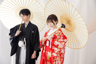 和装と洋装2着スタジオで♪