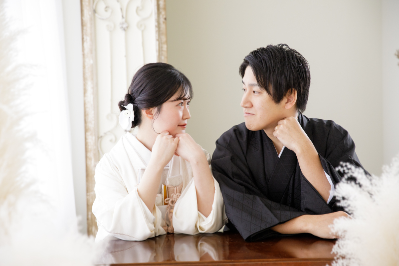 見つめ合いショット