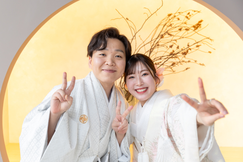 最後は笑顔でピース☆