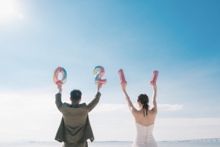 和装スタジオ＋広大なビーチでの洋装ロケーション♡