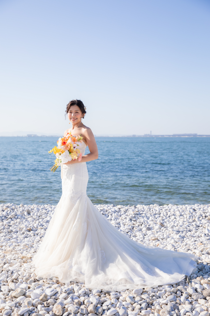 美しい新婦ソロショット