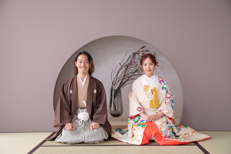 お座敷でのショット