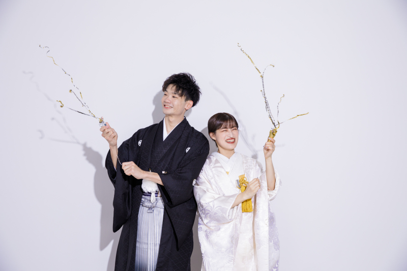 持込アイテムで楽しく♪和装洋装スタジオ撮影!