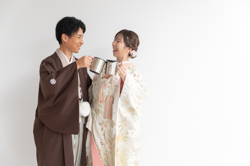 コップで乾杯♪