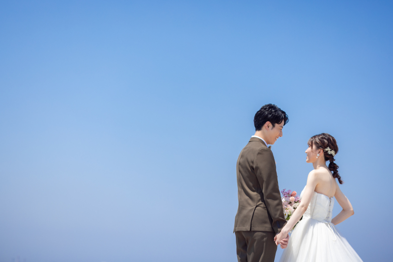 空と海の青さが素敵^^