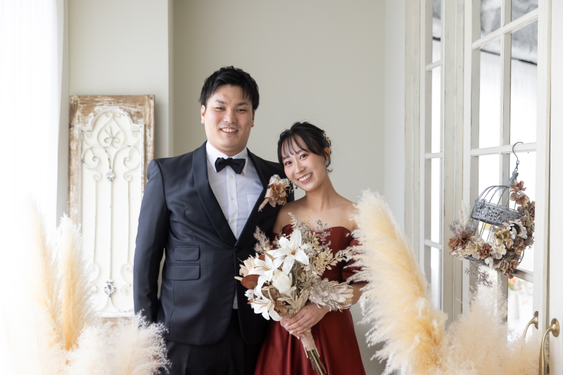 洋装から撮影スタート!