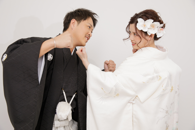 はっちゃけたショットも