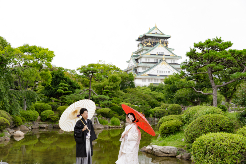 大阪城で散歩気分で楽しく撮影♪