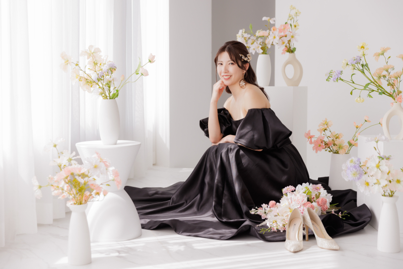 お花に囲まれて♡