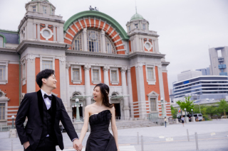 和装スタジオ撮影＆洋装中之島公園ロケーション♪