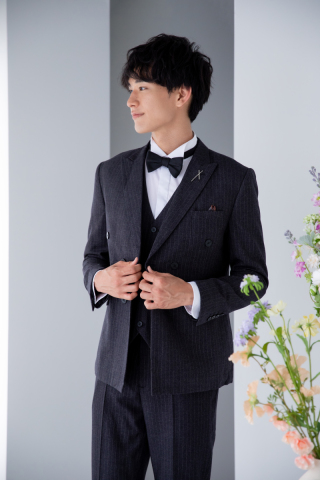 新郎様ヘアセット