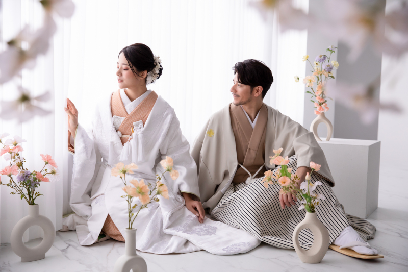 自然光の入る撮影スペースで自然な雰囲気で撮影♪