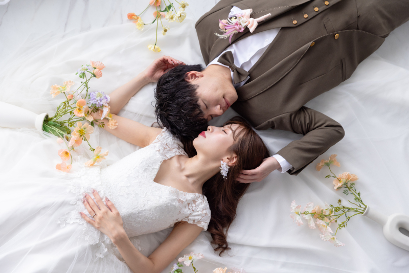 【スタジオ撮影】3着プラン！ドレスも和装も組み合わせ自由！撮影時間もゆったりが嬉しい☆