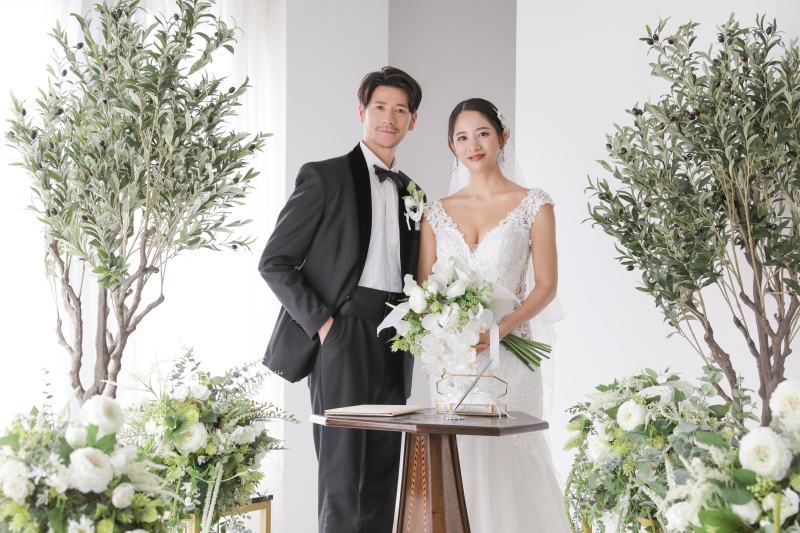 【挙式前撮りプラン】挙式と前撮りが一緒にできる☆ドレス撮影☆大切なご家族を呼べるアットホームな挙式が可能☆