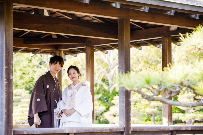 【ロケーション撮影】大仙公園ロケーション☆風情溢れる日本庭園で和装撮影☆和装1着ロケーションプラン145,000円