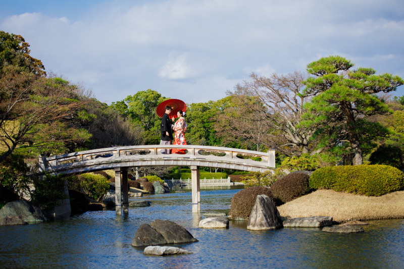 【ロケーション撮影】大仙公園ロケーション☆風情溢れる日本庭園で和装撮影☆和装1着ロケーションプラン145,000円
