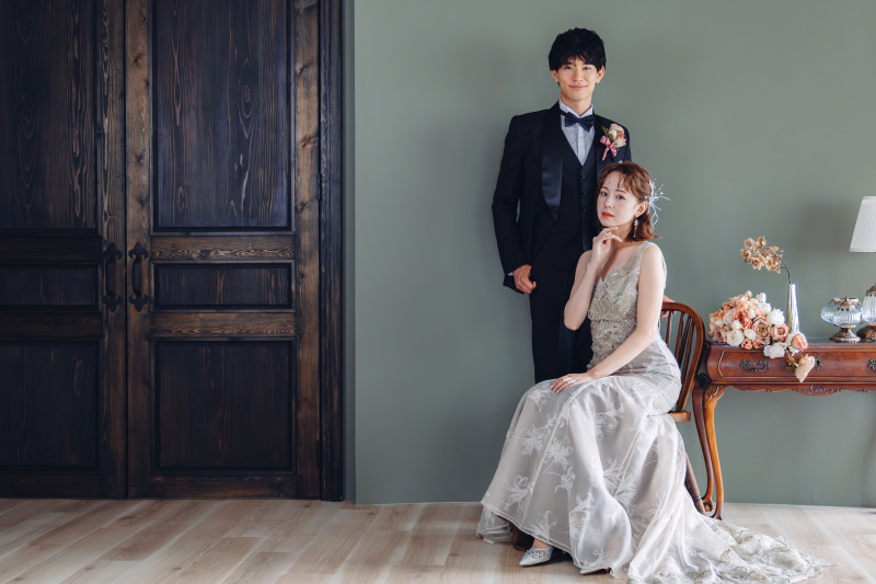 【スタジオ撮影】ウェディングドレスもカラードレスも着れる!洋装2点スタジオ撮影プラン90,000円【限定価格】