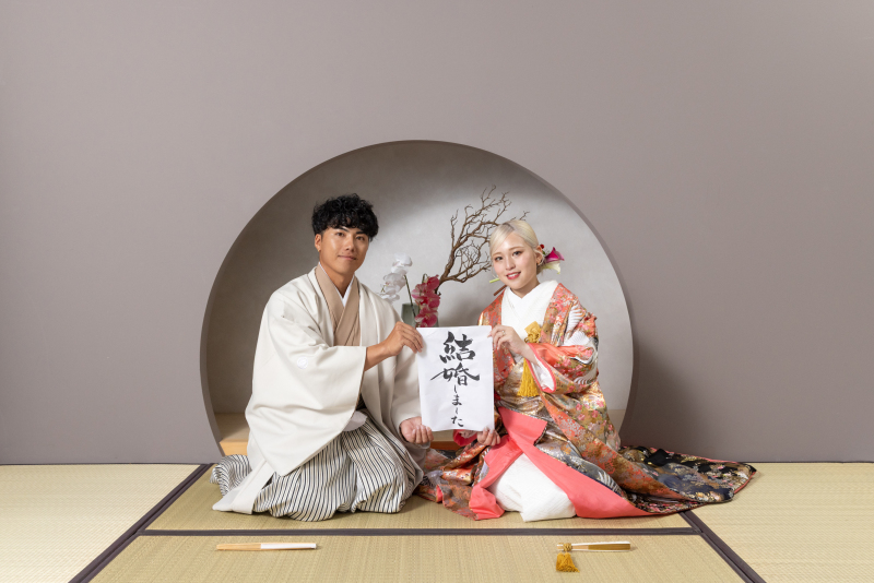 【今だけ半額！】6月末まで！和装＋洋装スタジオプラン☆196,000円&rarr;98,000円