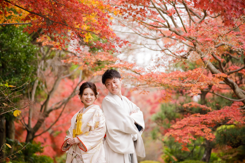 【ロケーション撮影】大仙公園ロケーション☆風情溢れる日本庭園で和装撮影!紅葉も◎☆和装1着ロケーションプラン145,000円