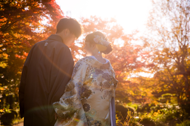 【ロケーション撮影】大仙公園ロケーション☆風情溢れる日本庭園で和装撮影！和装1着ロケーションプラン145,000円